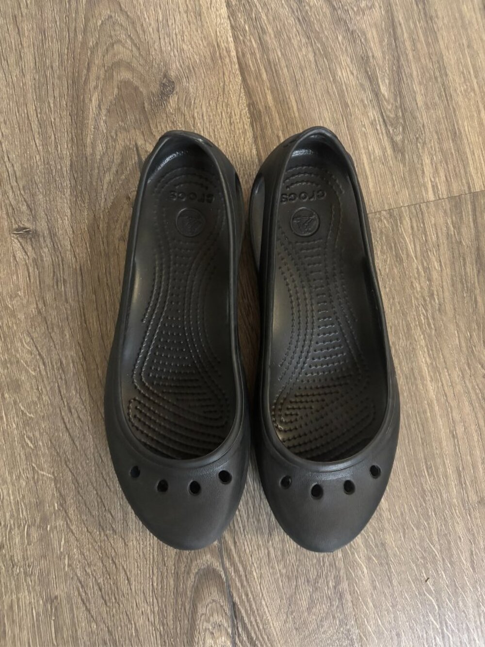 Black CROCS Kadee flats - womens sz 9